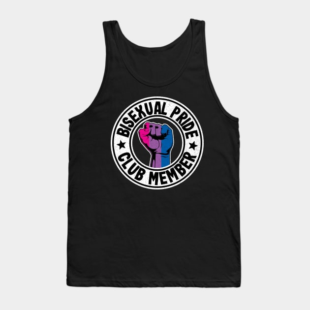 Bisexual Pride Club Member Funny Bi Pride Tank Top by Kuehni